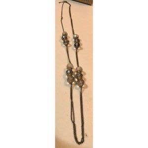 Vintage crystal cut beads and machined brass rounds